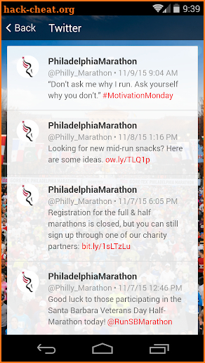 Philadelphia Marathon screenshot