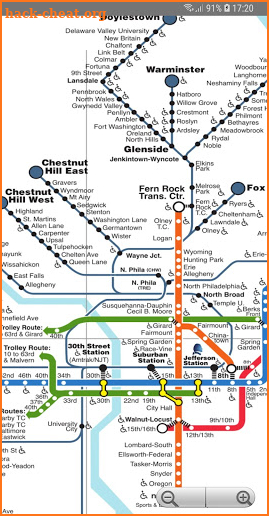 Philadelphia Metro Map screenshot