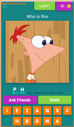 Phineass And Ferbb Quiz Game screenshot