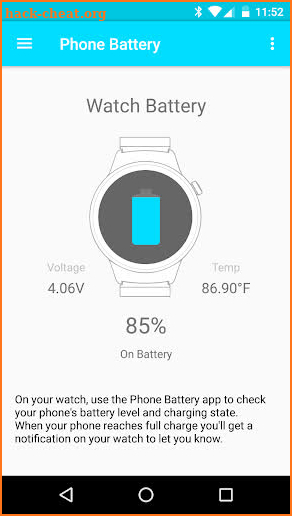 Phone Battery for Wear OS screenshot