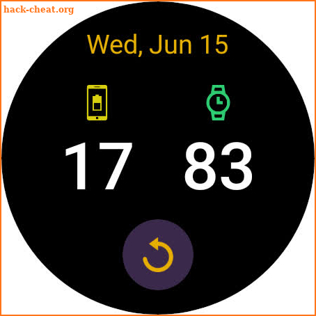 Phone Battery Widget WearOS screenshot