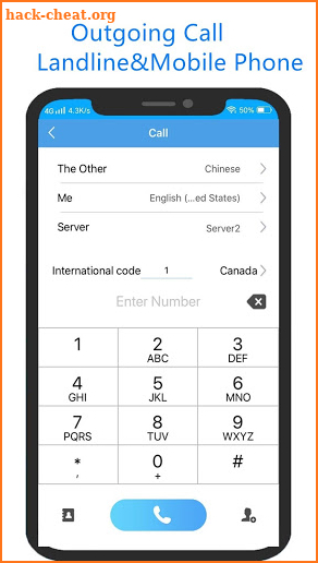 Phone call Translation - iTourTranslator screenshot