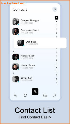 Phone Contacts screenshot