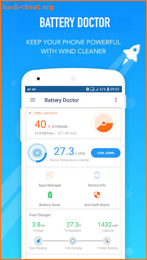 phone cooler, battery saver screenshot