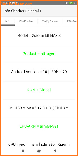 Phone INFO ( Xiaomi ) screenshot