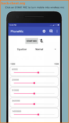 Phone Mic - Use Phone as Mic for Loudspeakers screenshot