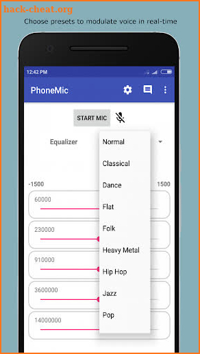 Phone Mic - Use Phone as Mic for Loudspeakers screenshot