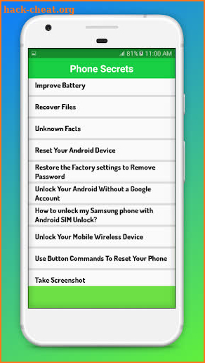 Phone Secret shortcut Tricks & Tips screenshot