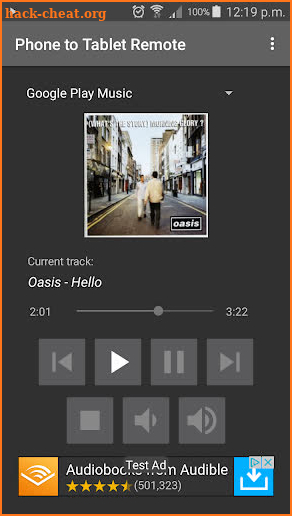Phone to Tablet Remote for music and video screenshot