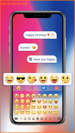 Phone X Emoji Keyboard screenshot
