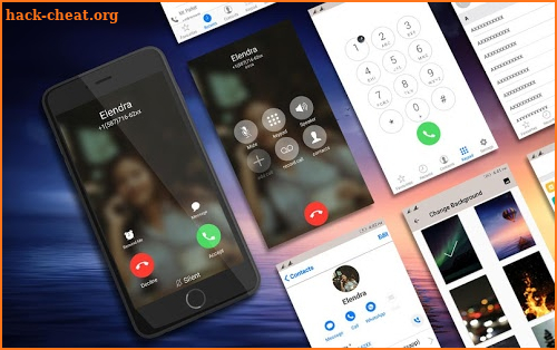 Phone X Full i Call Screen With Dialer screenshot