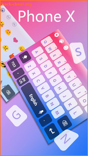 Phone X keyboard screenshot