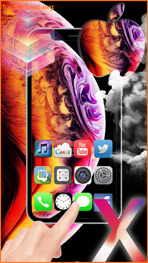 Phone XS Max Launcher Theme Live HD Wallpapers screenshot