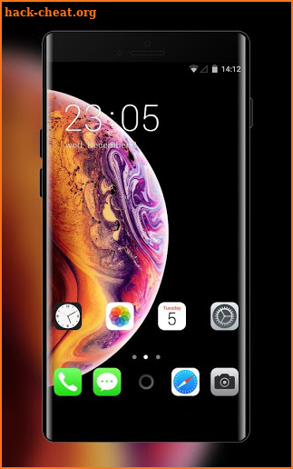 Phone XS Theme for IOS12 planet concept machine screenshot