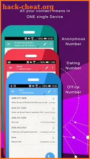 Phoner 2nd Phone Number + Anonymous Text & Call screenshot