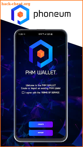 Phoneum Wallet - PHM and ETH Crypto Wallet screenshot
