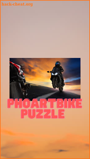 Photo art bike puzzle screenshot