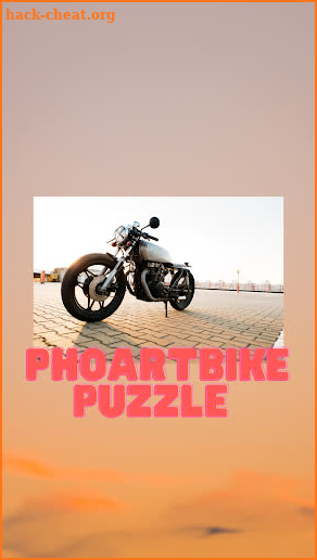 Photo art bike puzzle screenshot