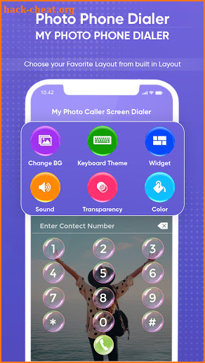 Photo Caller Screen - My Photo Phone Dialer screenshot