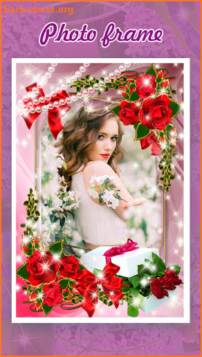 photo collage - flower frame screenshot