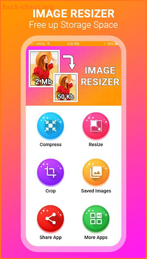 Photo Compress & Resizer Crop Pictures screenshot