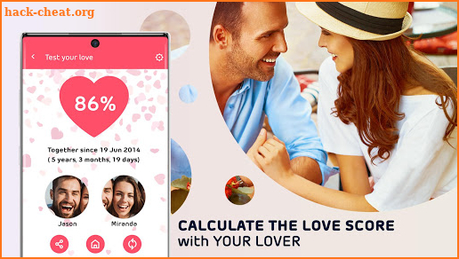 Photo Love Test by Name & Love Days Counter screenshot