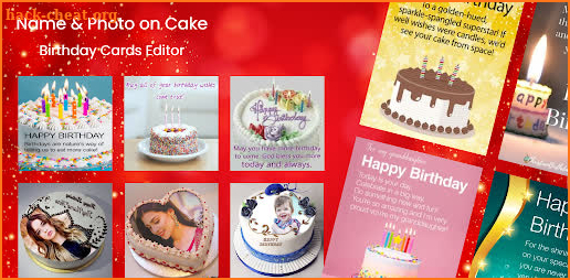 Photo on Cake Birthday App screenshot
