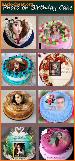 Photo on Cake Birthday App screenshot