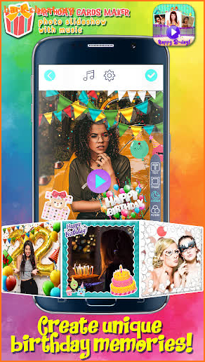 Photo Slideshow with Music - Create Birthday Cards screenshot