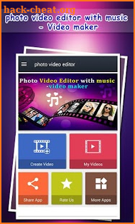 Photo Video Editor with Music - Photo Slideshow screenshot