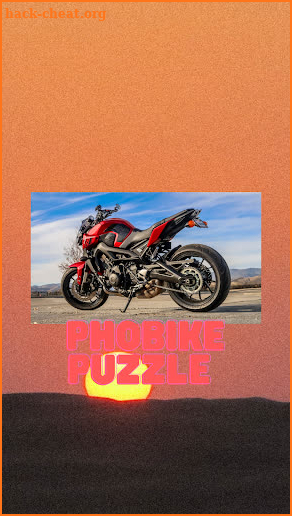 Photobiker puzzle screenshot