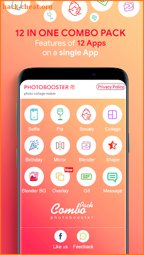 PhotoBooster - future photo editor & collage screenshot