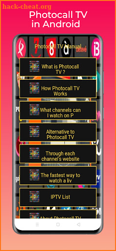 Photocall TV Manual screenshot