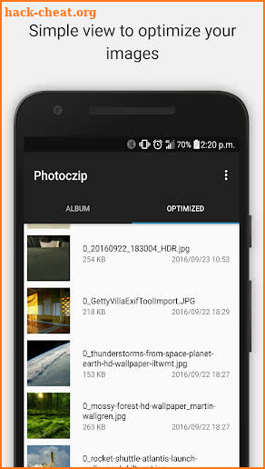 Photoczip - compress resize screenshot
