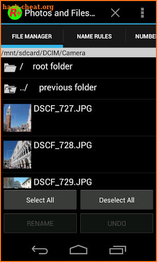 Photos and Files Renamer Pro screenshot