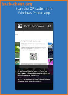 Photos Companion, a Microsoft Garage project screenshot