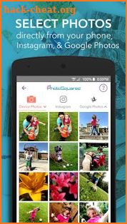 PhotoSquared: Print phone photos to board canvas📸 screenshot