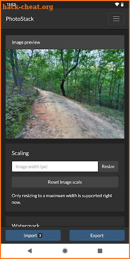 PhotoStack - Convert, resize, and watermark images screenshot
