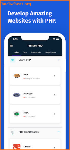 PHPDev PRO: Become a PHP Coder screenshot