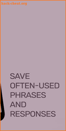 Phraser Keyboard - save often-used phrases screenshot