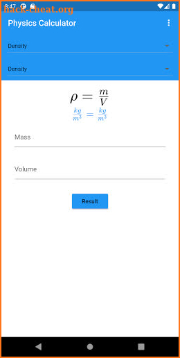 Physics Calculator screenshot
