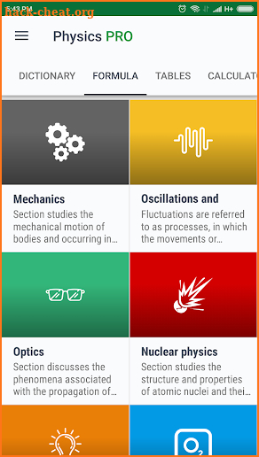 Physics - Calculators[PRO] screenshot