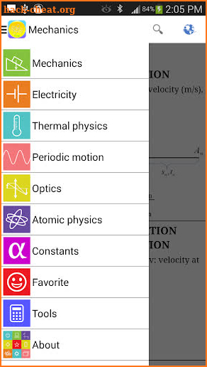 Physics Formulas screenshot