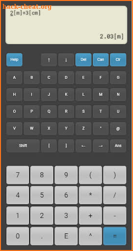 Physipad CalcFree - Calculator + units of measure screenshot