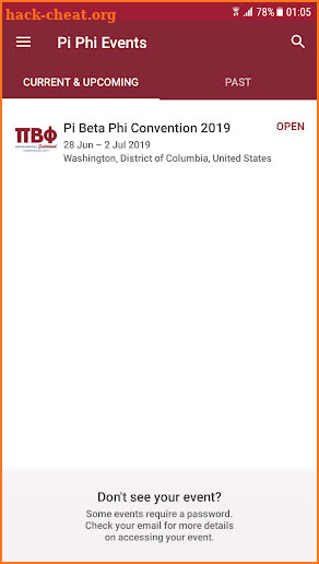 Pi Beta Phi Events screenshot