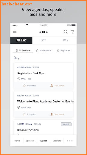 Piano Academy: Customer Events screenshot