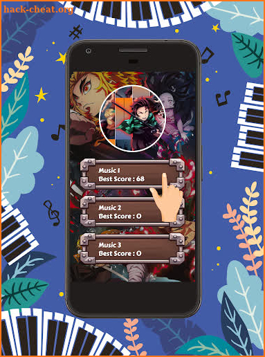 Piano AOT Anime Demon Slayer screenshot
