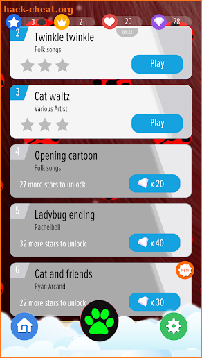 Piano Chat Noir Ladybug screenshot