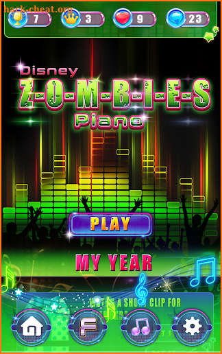 Piano Disney Zombies Tiles screenshot