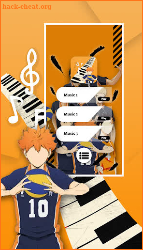 Piano Haikyuu Hinata Volley screenshot